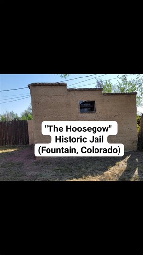 The Hoosegow (Fountain, Colorado). Fountain was a popular cattle shipping stop back in its early days. It wasn't uncommon for cowboys traveling through town to cause trouble. The Hoosegow (jail) was built prior to 1900, to house trouble makers. Location: Near the intersection of Missouri and Walnut Streets (Fountain, Colorado). 📸 October 2024. . . . ---------------------------------- #Colorado #History #coloradohistory #prison #historyColorado #ColoradoFanClub #jail #fountain #historymatters #c