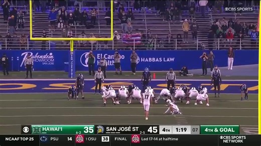 Kansei makes it a one-score game 💰 He ties the school single-season record for made field goals and is 21-for-21 on the season. #BRADDAHHOOD x #GoBows | Hawaii Rainbow Warriors Football