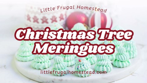 Christmas Tree Meringues