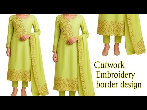 Unique & Stylish Cutwork Embroidery dress design 🔥Latest Cutwork Gotta Patti Embroidery dress design