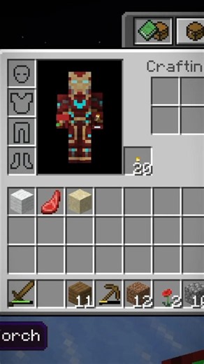 Off-Hand Torch Mod for Minecraft 1.26+ 😱 #MinecraftMods #OffHand Torch #MinecraftTips #MCPEMods