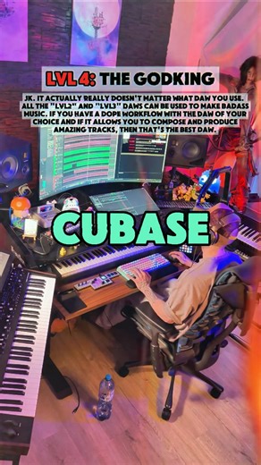 Tobi Weiss | Composer on Instagram: "What's your favorite DAW? I learned all the basics of sound design, synthesizers, and virtual instruments with Magix Music Maker. I used that DAW and its pre-installed plugins and VSTs for more than five years before I switched to Logic (and then to Cubase). Oh, and in the very beginning, I had some recording fun with Audacity. That was almost 19 years ago. And I don't know—it was amazing for learning the basics. You don't need premium DAWs, plugins, and VSTs