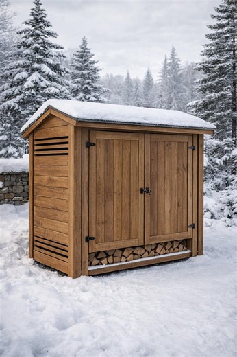 Firewood Storage Shed Plans – DIY Wooden Log Shelter & Outdoor Wood Storage PDF Blueprint - Etsy