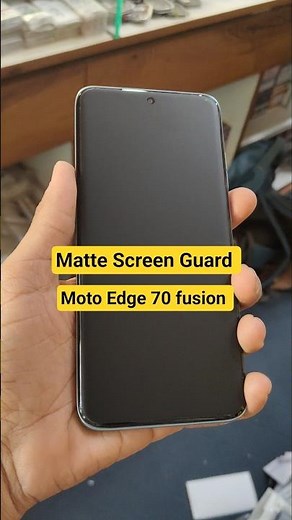 Moto Edge 70 Matte Screen Guard Installation Done ✅ #short #motoedge70fusion