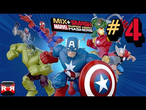 Mix+Smash: Marvel Super Hero Mashers - Spiderman, Iron Man and Captain America Triple Mix Gameplay