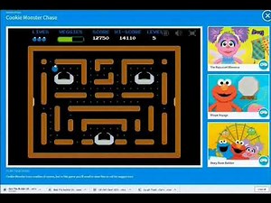 The Sesame Street website's "Cookie Monster Chase"