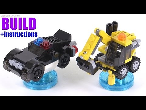Build with me: LEGO Dimensions Emmet's Excavator + Bad Cop's Police Car