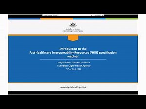 Introduction to the FHIR specification, Part 1: Webinar Review