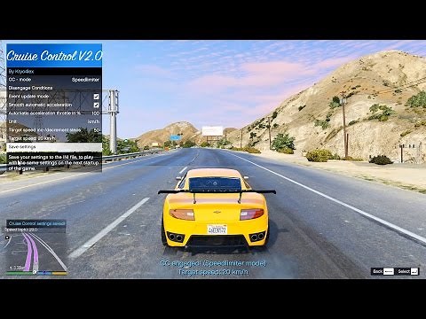 Enhanced Cruise Control Speedlimiter - GTA MOD / Script / Modification _REVIEW