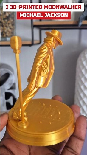 The Legendary Michael Jackson, 3D-printed #moonwalk #3dprinting #mj #Michaeljackson