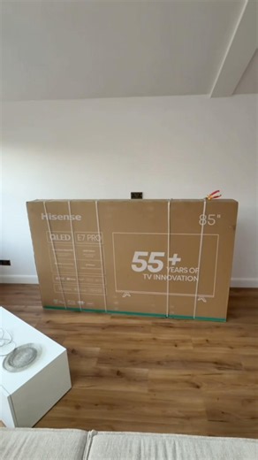 85” Hisense E7 Pro TV Unboxing & Wall Mount Installation | Part 1