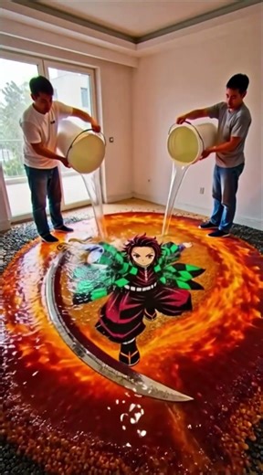 Tanjiro Kamado Room Transformation Time Lapse | Demon Slayer Anime Setup 🌊🔥