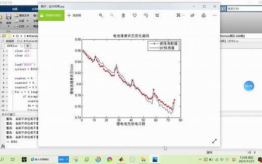 【电池健康状态预测】基于matlab BP神经网络锂电池健康状态预测【含Matlab源码 688期】