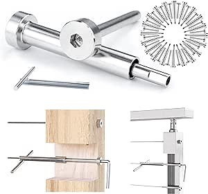 Muzata 24Pair Invisible Cable Railing kit 1/8" Swage Tensioner and Terminal Hidden T316 Stainless Steel for 2"x2" and 4"x4" Wood Metal Post with CT16 Deck Stairs WoodHidden System CR26, CV1 CV2