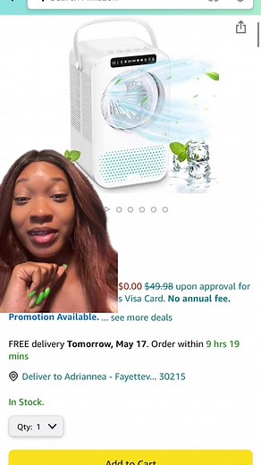 I mean this portable AC air cooler from Amazon is probably one of the best inventions. This right here would be a good travel necessity!! original video @Taylen Watkins