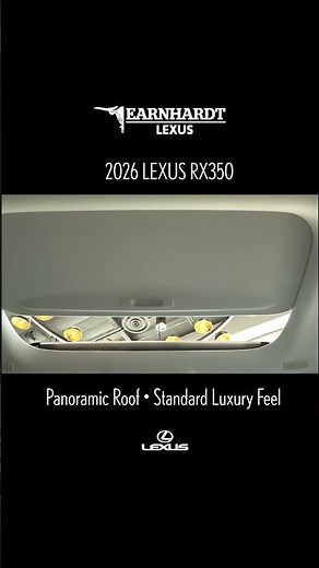 2026 Lexus RX 350 — Panoramic Sunroof Feature