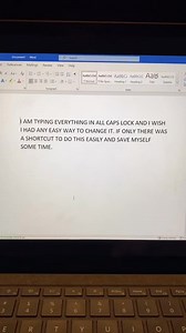 Change ALL CAPS to lowercase and back in ⌨️ #techtok #Word #tiktokteach_641 #tiktokteachertips #wordtips | Mike Tholfsem