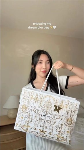 unboxing my dream dior bag! mini dior d-joy in latte 🤍 #parishaul #diorbag #dior