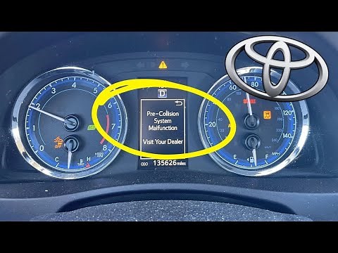 “Pre-collision system malfunction” warning in Toyota vehicles