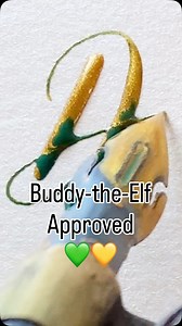 “Elf” is the best Christmas movie👇#calligraphy | Crooked Calligraphy