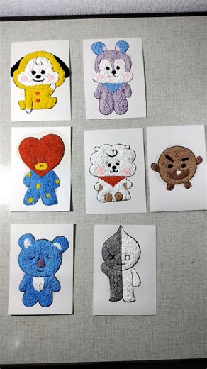 Painting art with tissue paper