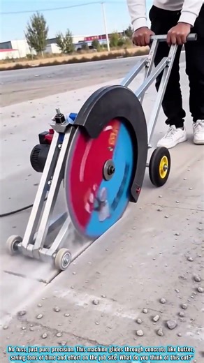Concrete Cutting Made Easy with This Professional Machine.#Construction #Machine #Tools #Diy
