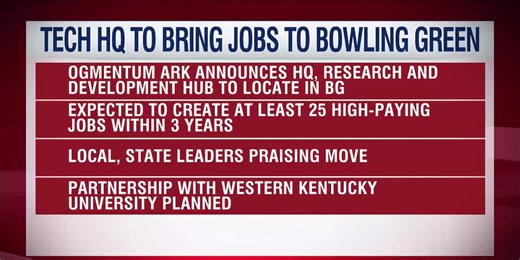 Bowling Green lands tech company headquarters, dozens of jobs on the way