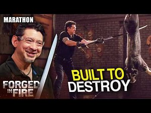 2 Hours of Giant Swords Crushing Armor, Ice and Bone | Marathon | Forged in Fire
