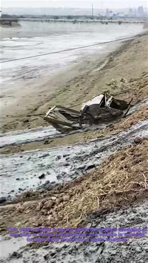 Ditch Dredging for Winter: Tractor Clearing Mud From Water Channels