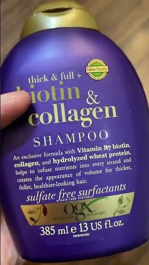 Cặp Dầu Gội Xả Biotin And Collagen Tím OGX 385ML Màu Tím