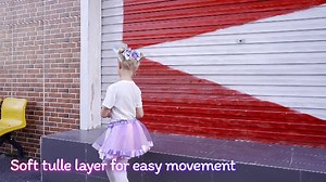 Watch Simplicity Girls Rainbow Tutu with Unicorn Headband Hair Bow on Amazon Live