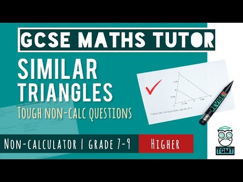 Difficult Similar Traingles for Paper 1 Non Calculator | Higher GCSE Maths 14th May 2026 | REVISE9