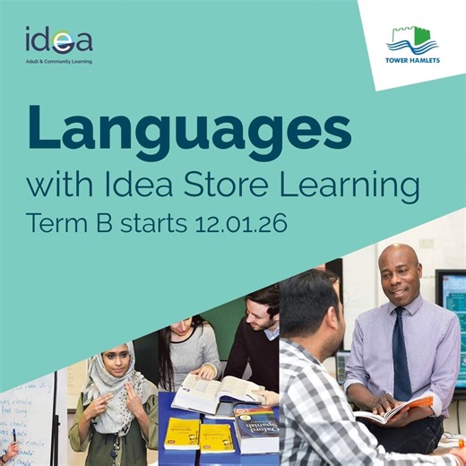 Idea Store on Instagram: "Language Courses with Idea Store Learning Term B starts 12.01.26. Secure your place now! Ready to speak a new language in 2026? Join our dynamic language courses and start communicating confidently! Whether it's for travel, work, or fun, learn with expert guidance. Start your language journey by enrolling today! Expand your horizons and boost your skills with our exciting range of language courses for B and C Terms 2026, at Idea Store Learning. Whether you’re a beginner