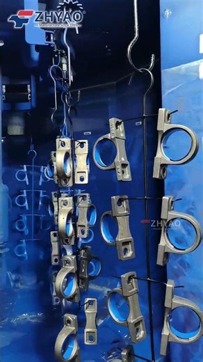 ED coating and liquid painting line for Bearing parts #liquidpainting #powdercoatingline