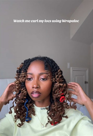 Watch me curl my locs using @WrapalocProducts #fyp #locs #loctok #locstyles #curls
