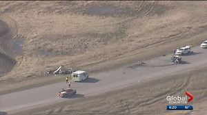 6 people taken to hospital after 2-vehicle crash near Redwater
