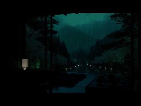 Blooming Spring Garden Rain Sounds 🌧 (No Ads) | Tranquil Night Atmosphere for Deep Sleep
