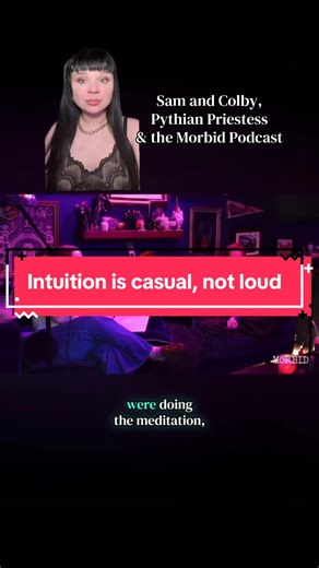 Intuition is causal, not loud. #samandcolby #samandcolbyedit #morbidpodcast