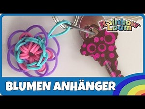 RainbowLoom flower pendants - German instructions