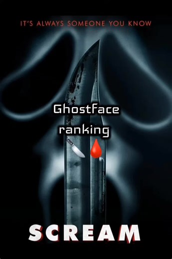 Ghostface ranking part 2 Who is your favorite ghostface of all time? 🔪👻🩸 #ghostface #scream #ranking #mask #horror