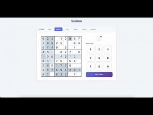Modern Sudoku Game - Play Online Free | 6 Difficulty Levels, Hints & Mobile Responsive