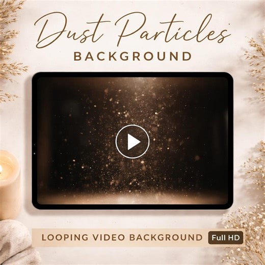 Animated Background Dust Particles Loop | Seamless Floating Video | Abstract Particles Background for Video Edits - Etsy