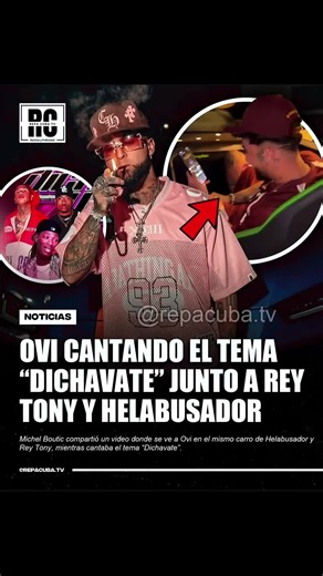 OVI cantando “DICHAVATE” junto a Rey Tony y ElHabusador x Michel Boutic #ovi #cubanosporelmundo🇨🇺 #viral #reparto #musica