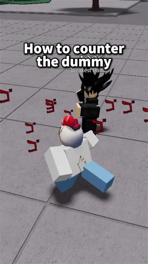 Counter the weakest dummy 🔥 #roblox #shorts