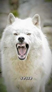 The Fierce Arctic Wolf You’ve NEVER Seen Before 🐺❄️ | #Shorts #arcticwolf #animalfacts