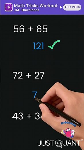 Math Tricks - Addition Tricks - Magic Math Trick - Fast Mental Math - Easy Math Tricks #mathtricks