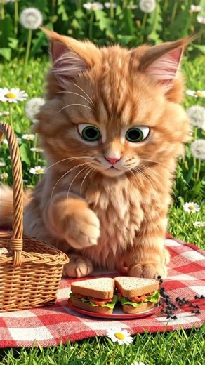 the cat is eating bred #bred #cat #cats #animation #funny