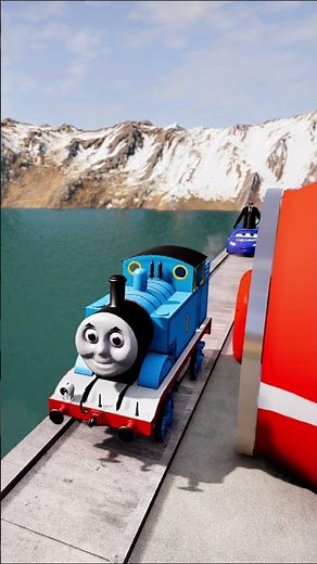 Funny Bollard Crash With Cartoon Heroes in Beamng drive