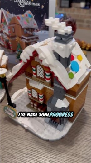 Making progress!!#brickset #christmaspresent #gingerbread #christmasvillage #magical