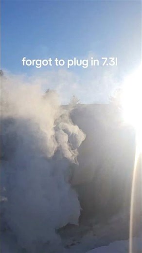 “Cold Start 7.3L Powerstroke — Forgot to Plug It In"